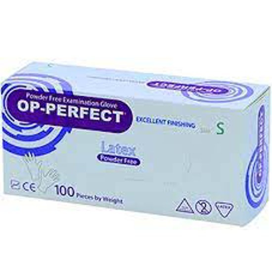 دستکش لاتکس بدون پودر اوپی پرفکت (سایزبندی) OP Perfect - تصویر 4