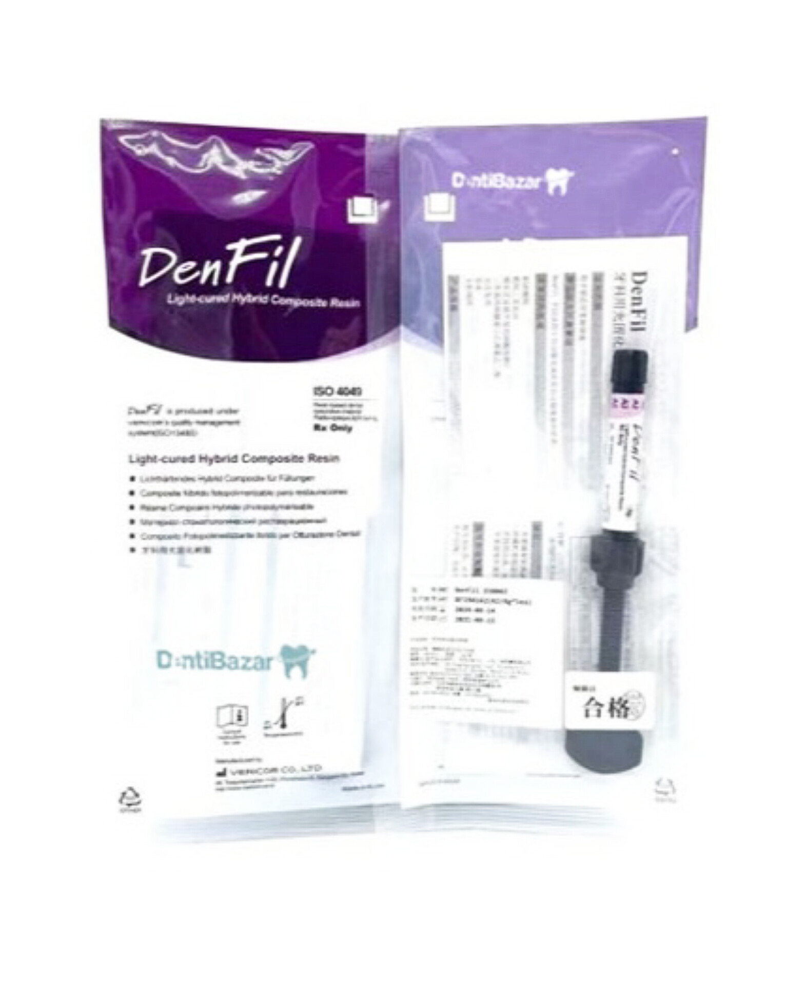 کامپوزیت دنفیل Composite Denfil رنگبندی